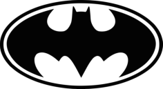 Batman 2 Stencil Svg Design File, Free Vectors File